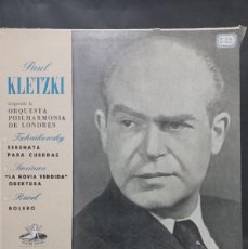 Discos de vinilo: PAUL KLETZKI - ORQUESTA PHILARMONICA DE LONDRES / XAX-488 - CON INSERT