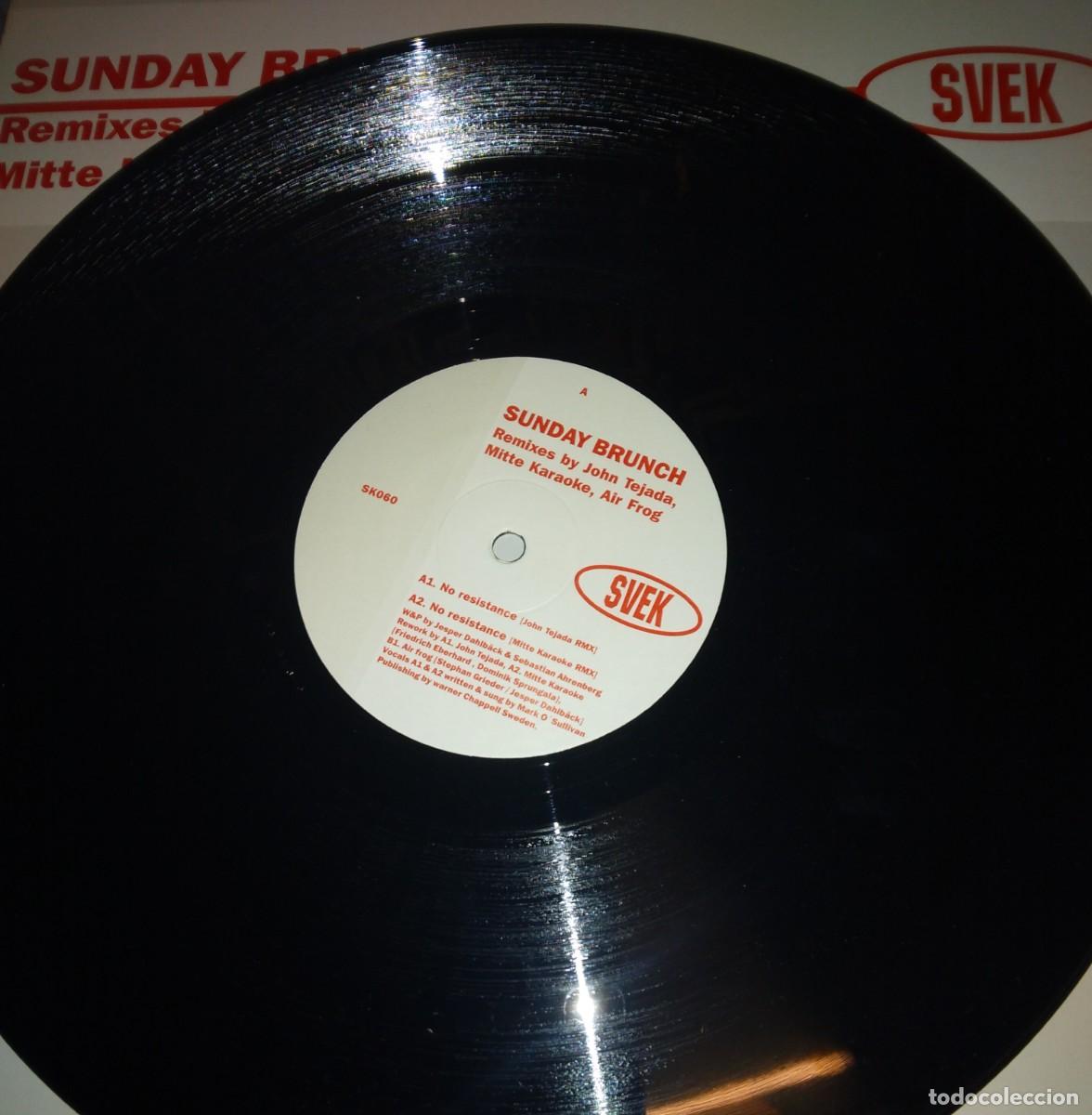 Discos de vinilo: TECHNO MAXI E.P. 12&rdquo; - SUNDAY BRUNCH - REMIXES (2003 Sweden) - Foto 3