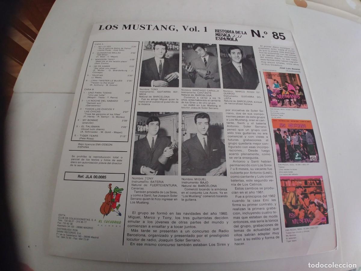 Discos de vinilo: LOS MUSTANG-LP VOL.1-NUEVO - Foto 2
