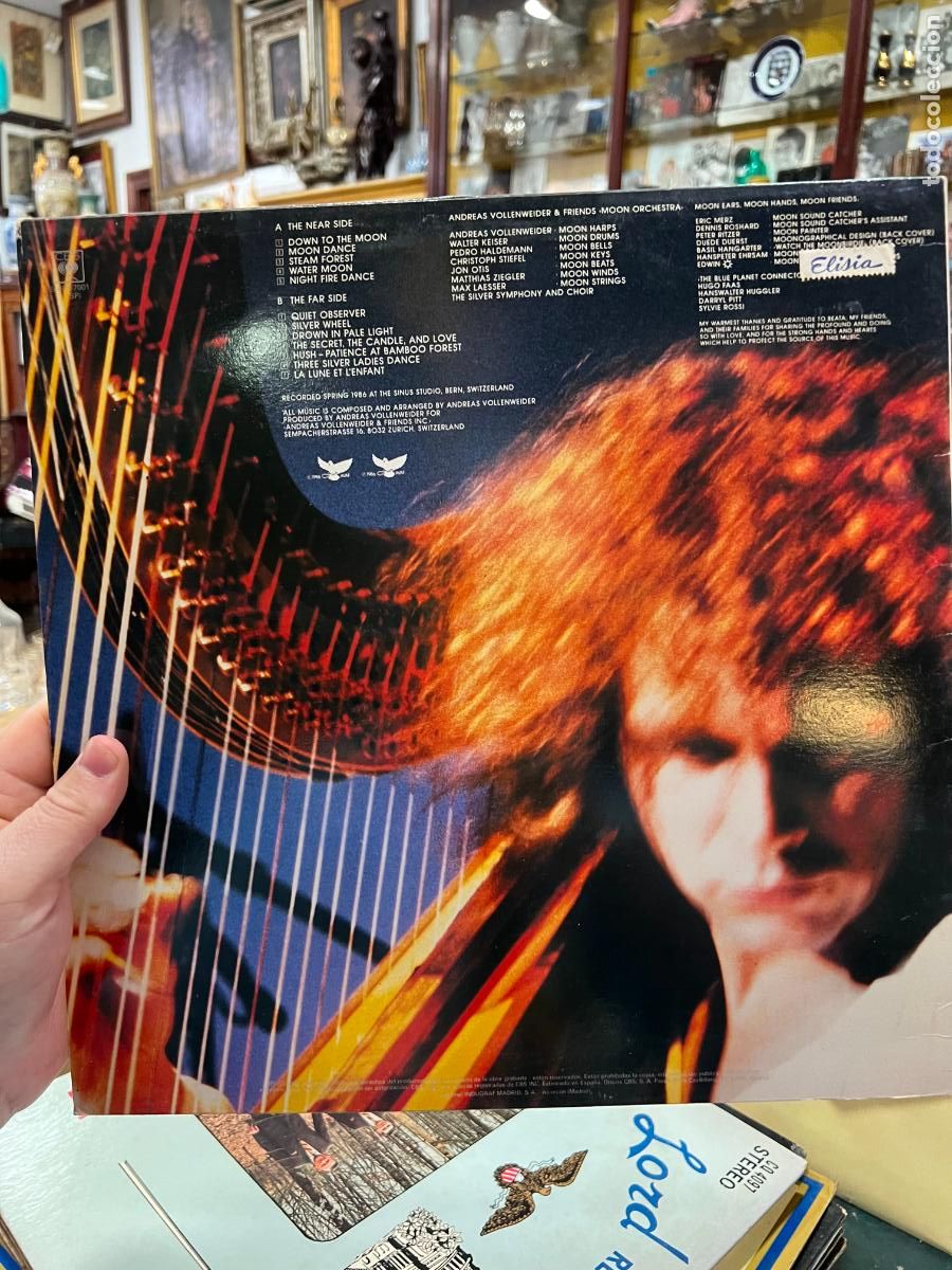 Discos de vinilo: LP ANDREAS VOLLENWEIDER - DOWN TO THE MOON - Foto 2