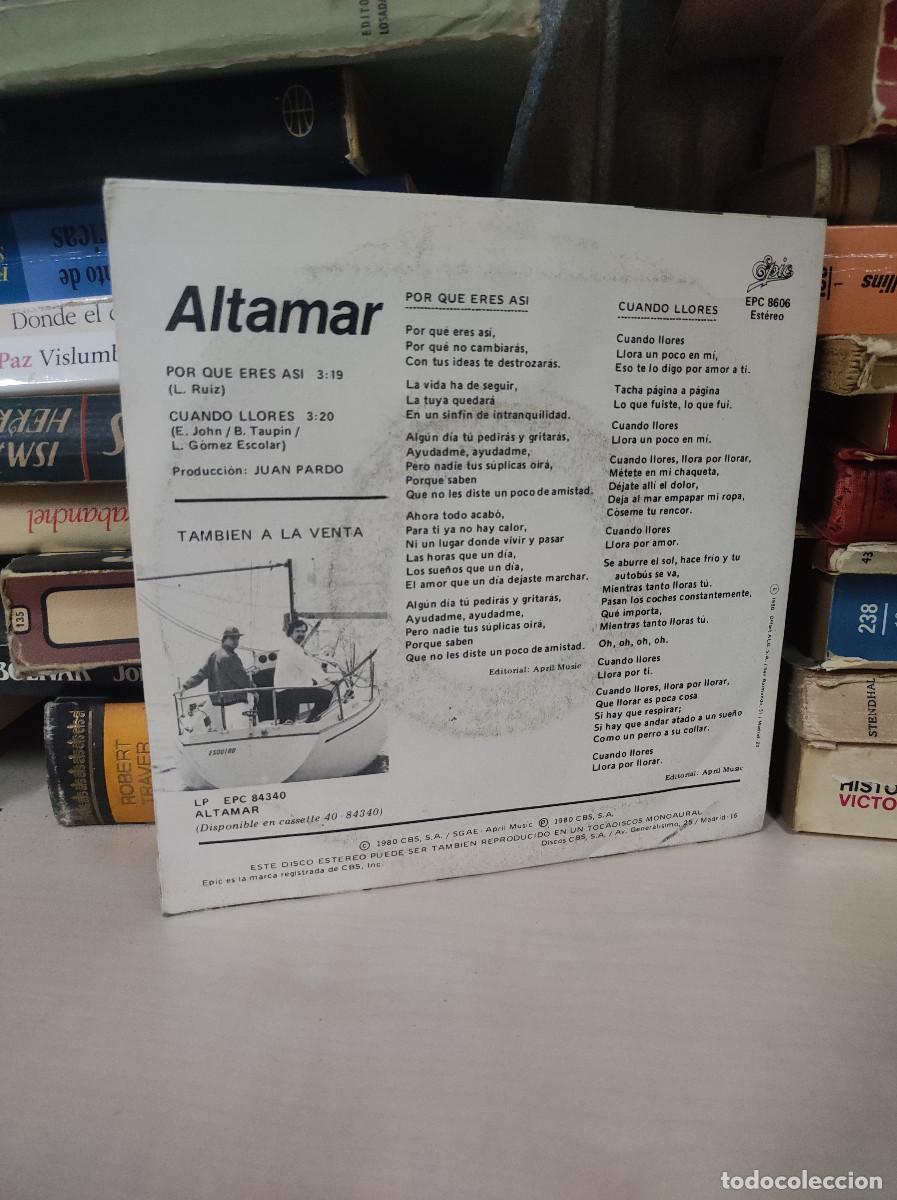 Discos de vinilo: Altamar &ndash; Por Qu&eacute; Eres As&iacute; - Foto 2