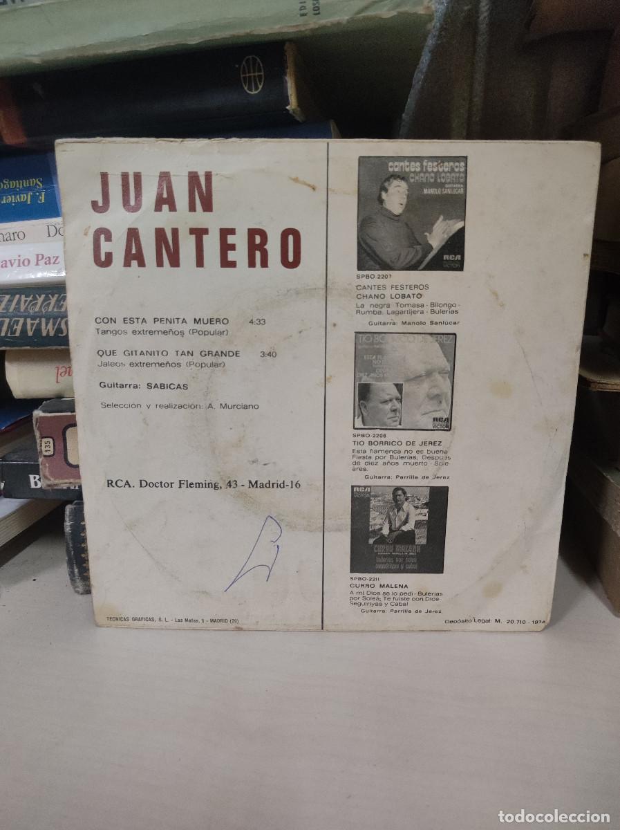 Discos de vinilo: Juan Cantero &ndash; Tangos Y Jaleos Gitanos - Foto 2