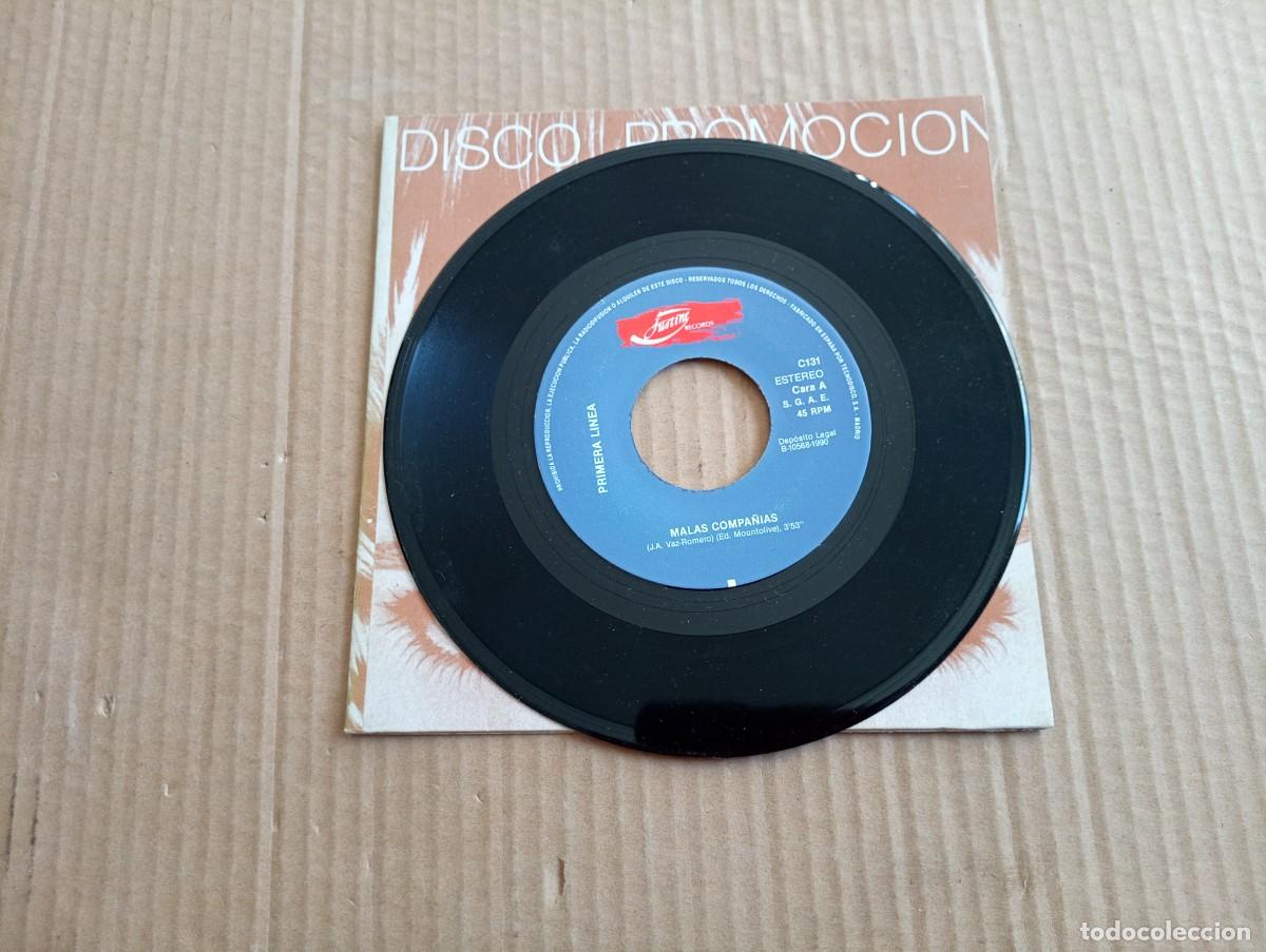 Discos de vinilo: PRIMERA LINEA - MLAS COMPA&Ntilde;IAS SINGLE PROMOCIONAL 1990 - Foto 2