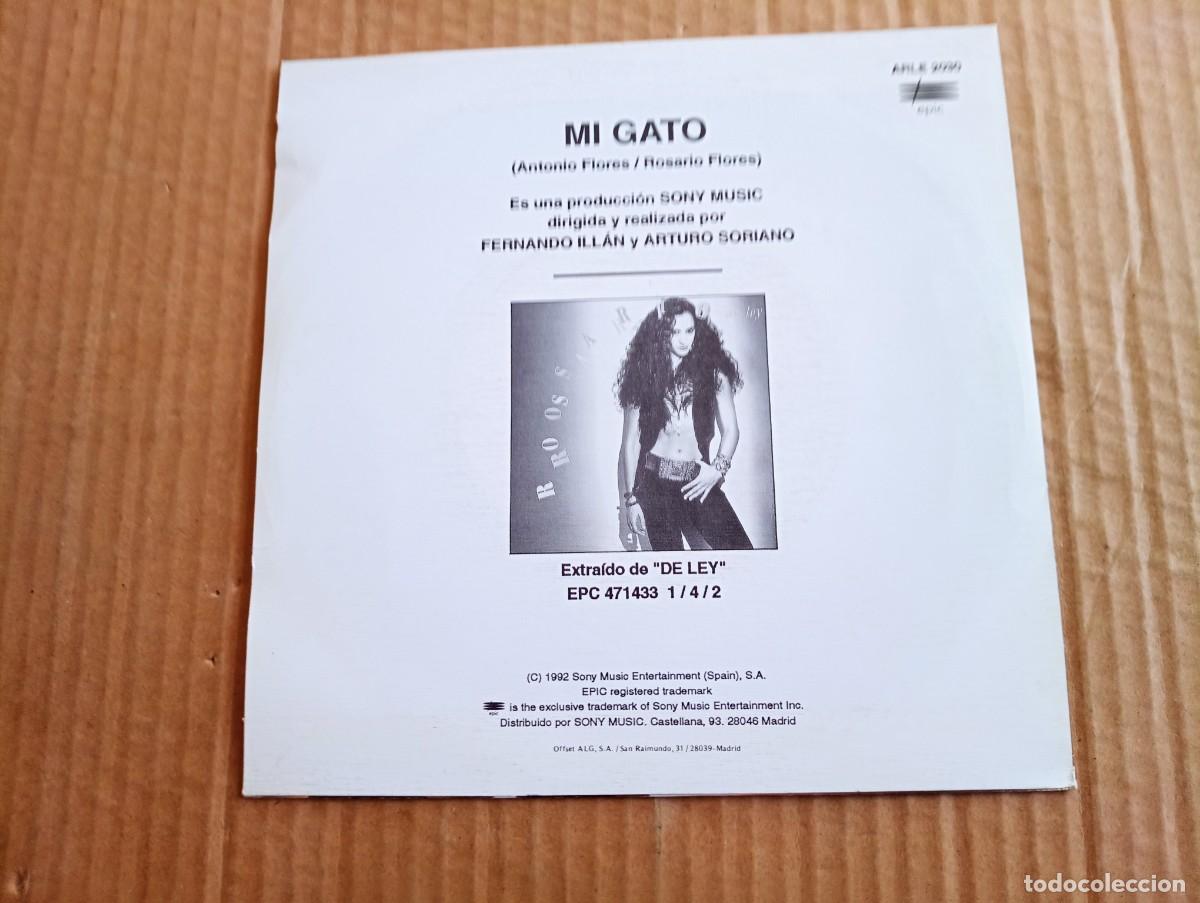 Discos de vinilo: ROSARIO - MI GATO SINGLE 1992 - Foto 3