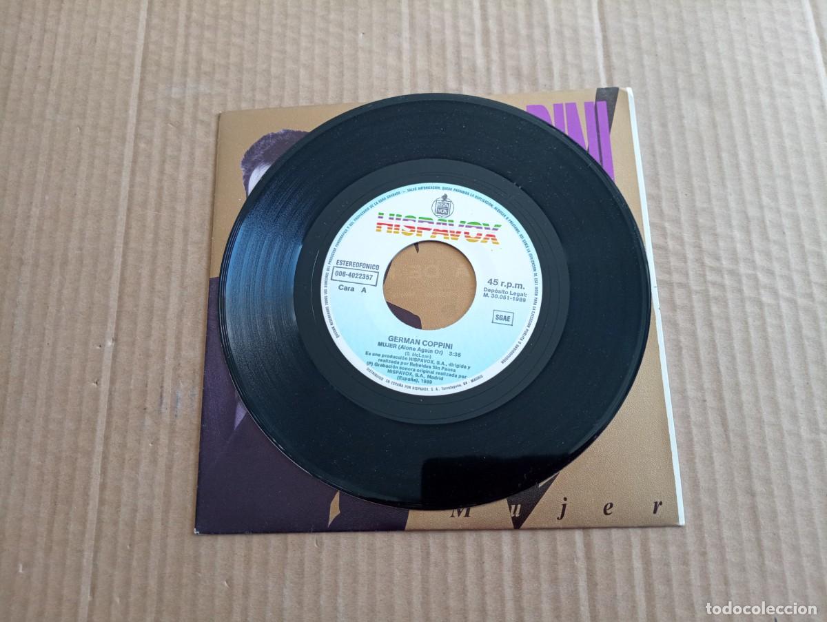 Discos de vinilo: GERMAN COPPINI - MUJER SINGLE 1989 - Foto 2