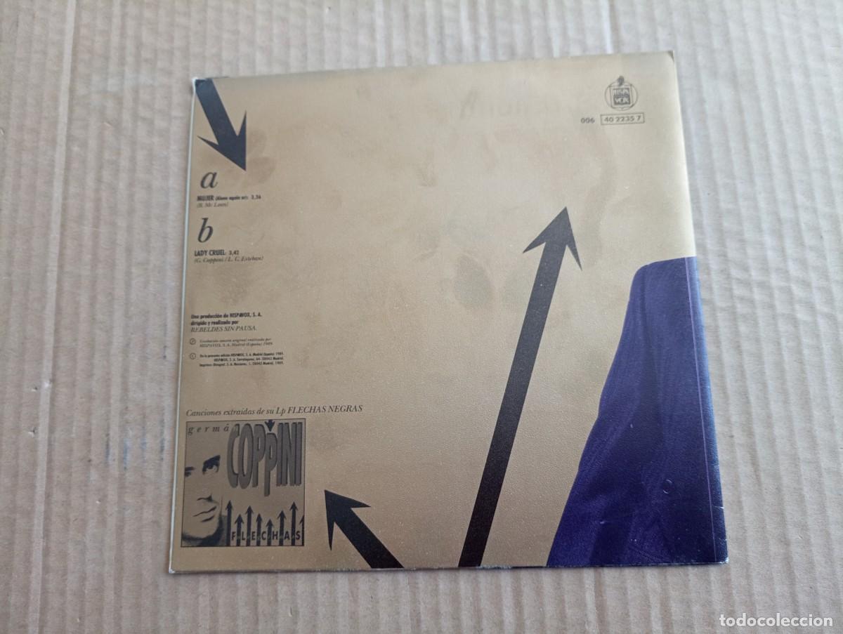 Discos de vinilo: GERMAN COPPINI - MUJER SINGLE 1989 - Foto 3