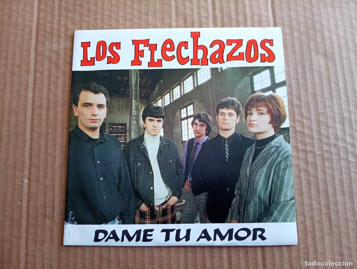 Discos de vinilo: LOS FLECHAZOS - DAME TU AMOR SINGLE 1988 - Foto 1