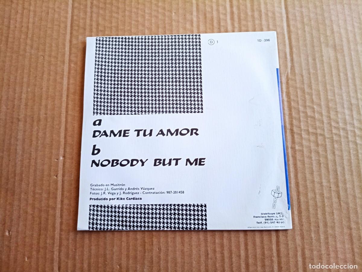 Discos de vinilo: LOS FLECHAZOS - DAME TU AMOR SINGLE 1988 - Foto 3