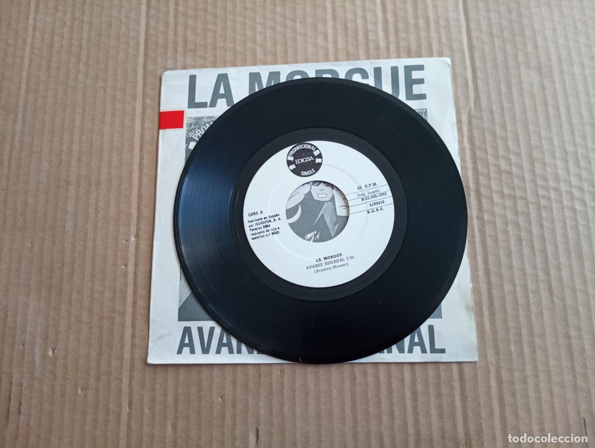 Discos de vinilo: LA MORGUE - AVANZE SEMANAL SINGLE 1982 - Foto 2
