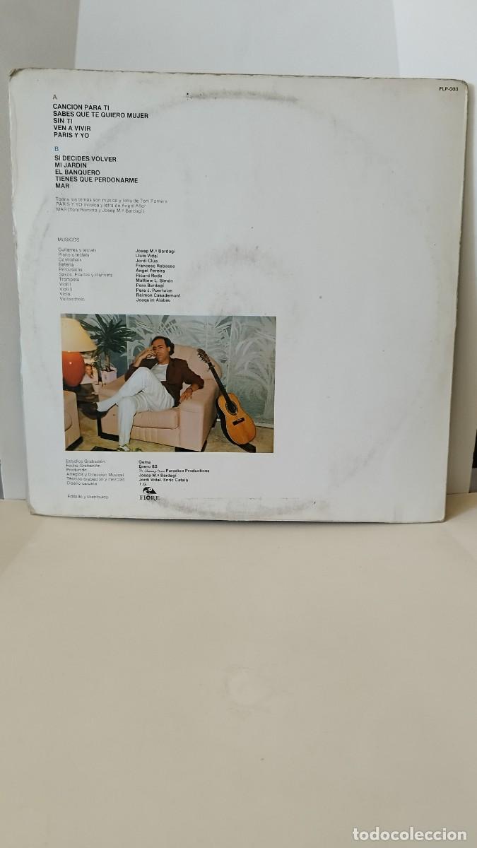 Discos de vinilo: Toni Romera, canci&oacute;n para ti .Lp - Foto 3