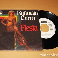 Discos de vinilo: RAFFAELLA CARRA - 53.53.456 (EL TELEFONO DICE QUE TU NO ESTAS) / FIESTA - PROMO SINGLE EN ESPAÑOL