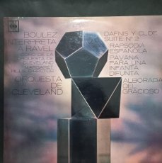 Discos de vinilo: BOULEZ INTERPRETA A RAVEL - ORQUESTA DE CLEVELAND PIERRE BOULEZ / 5.536