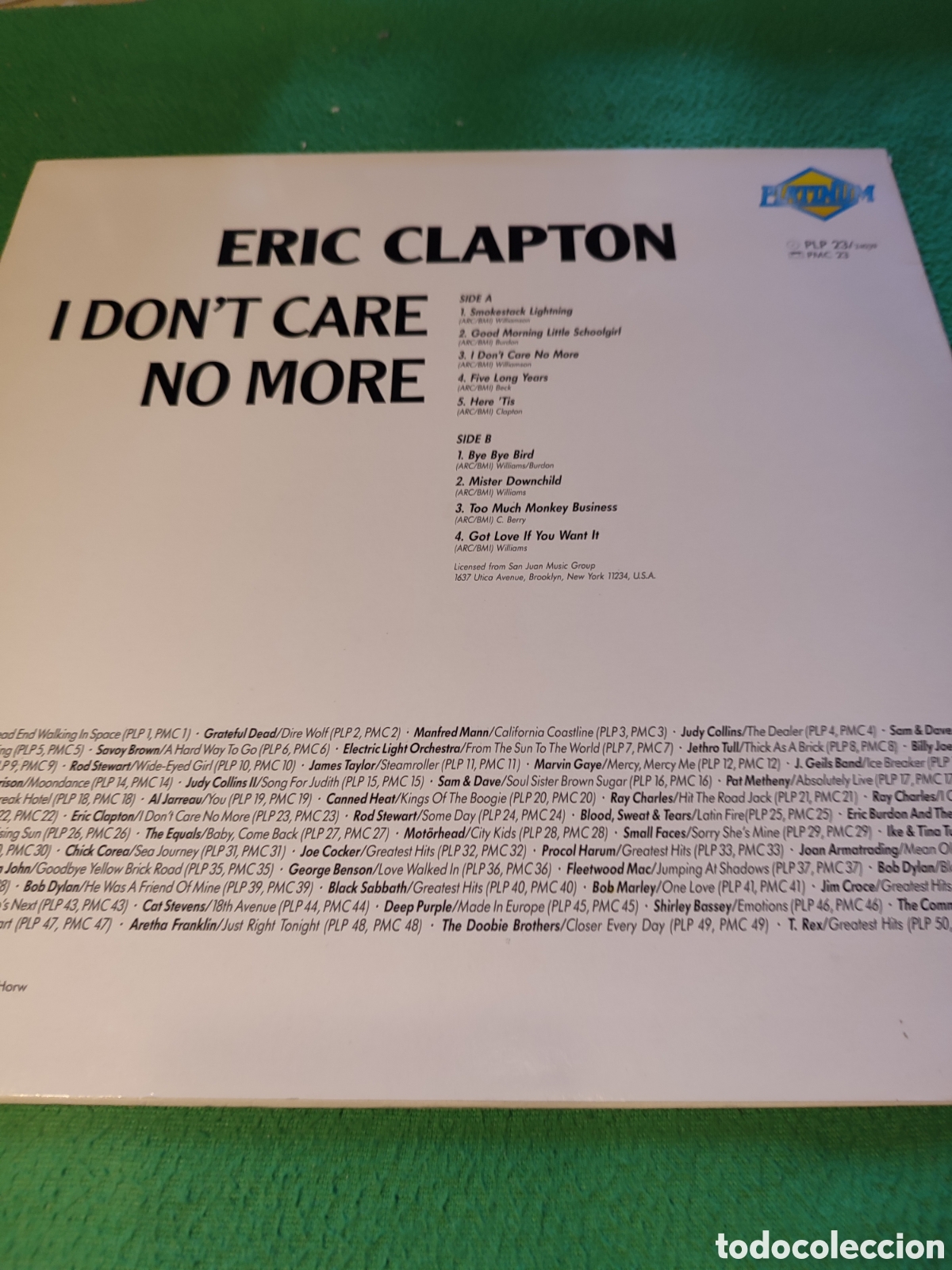 Discos de vinilo: Eric Clapton - I dont care no more - Foto 2