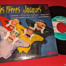 Discos de vinilo: LES FRERES JACQUES BARBARA/ET LA FETE CONTINUE/INVENTAIRE +1 EP 7'' 196? PHILIPS FRANCE