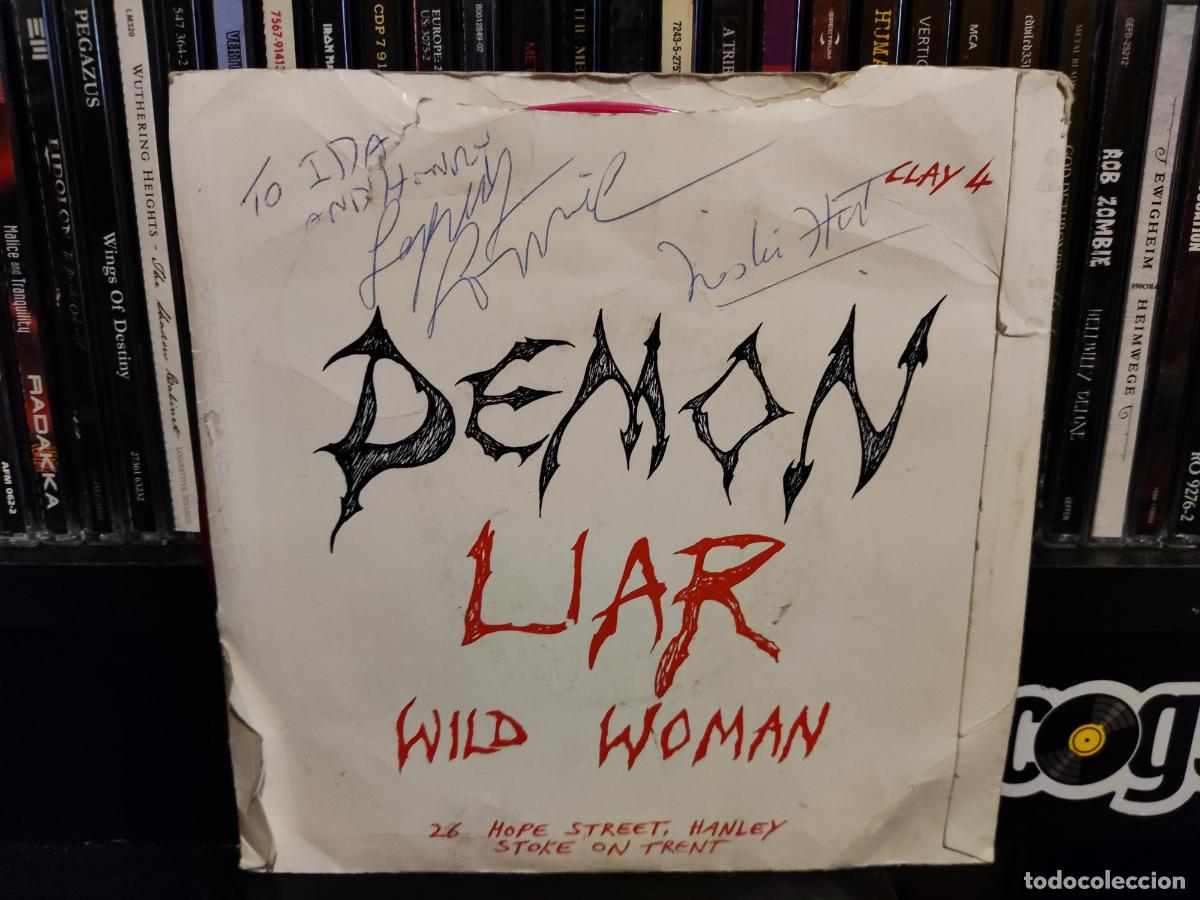 Discos de vinilo: DEMON - LIAR - FIRMADO. - Foto 2