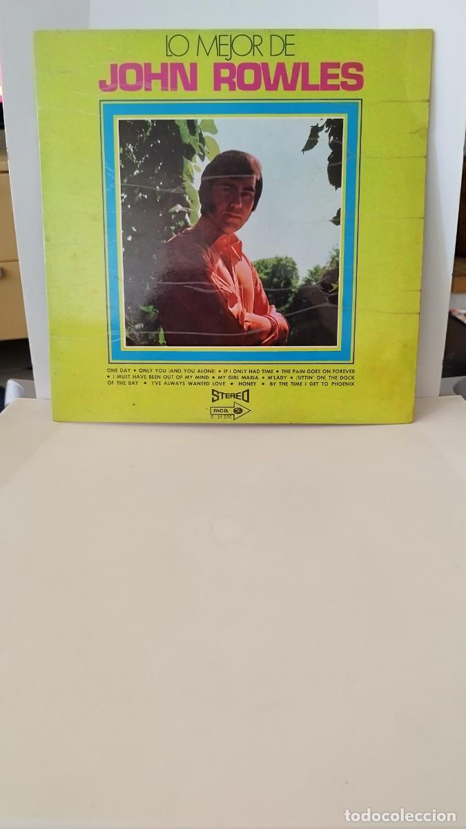 Discos de vinilo: John Rowles &ndash; Lo Mejor De John Rowles.Lp - Foto 1
