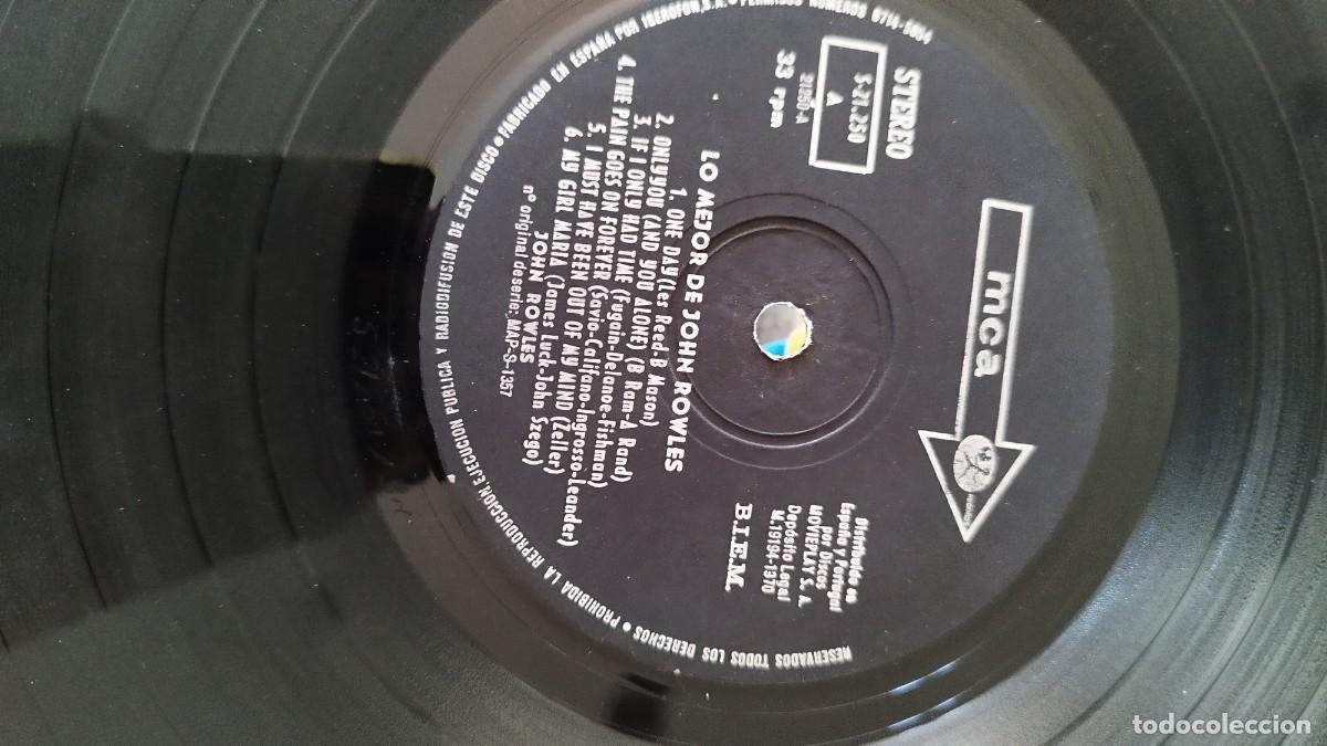 Discos de vinilo: John Rowles &ndash; Lo Mejor De John Rowles.Lp - Foto 2