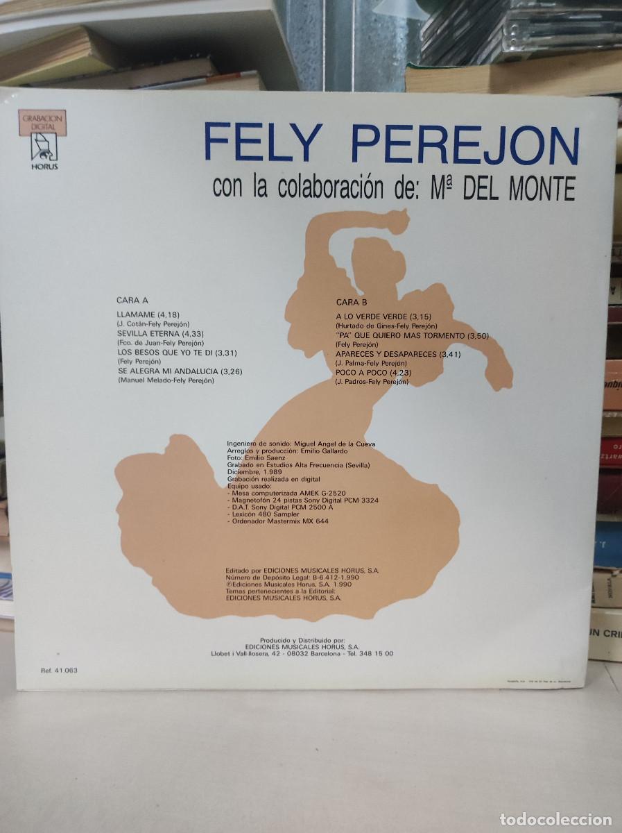 Discos de vinilo: Fely Perej&oacute;n &ndash; Llamame - Foto 2