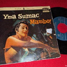 Discos de vinilo: THE RICO MAMBO ORCH. & BILLY MAY YMA SUMAC BO MAMBO/TAKI RARI +2 EP 7'' 195? CAPITOL SPAIN ESPAÑA
