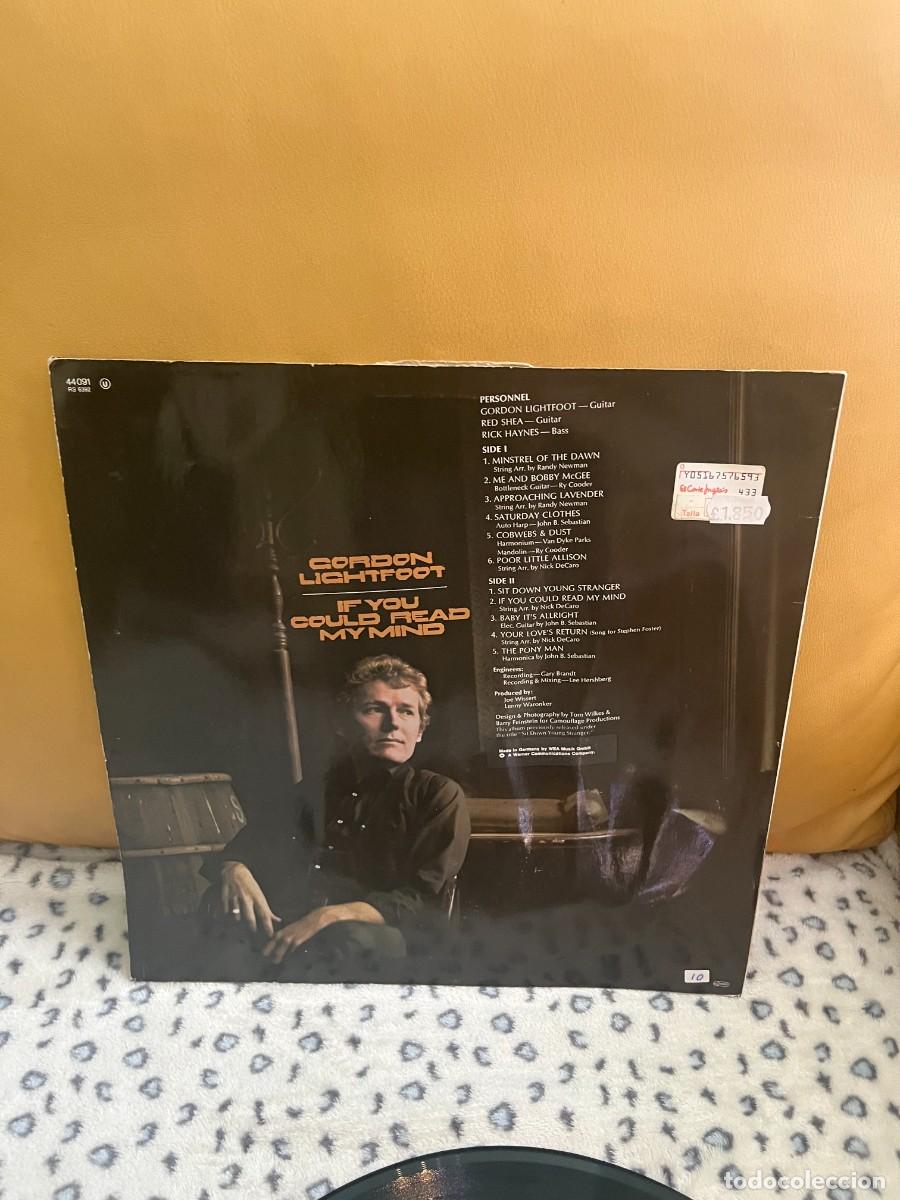 Discos de vinilo: Gordon Lightfoot &lrm;&ndash; If You Could Read My Mind - Foto 2