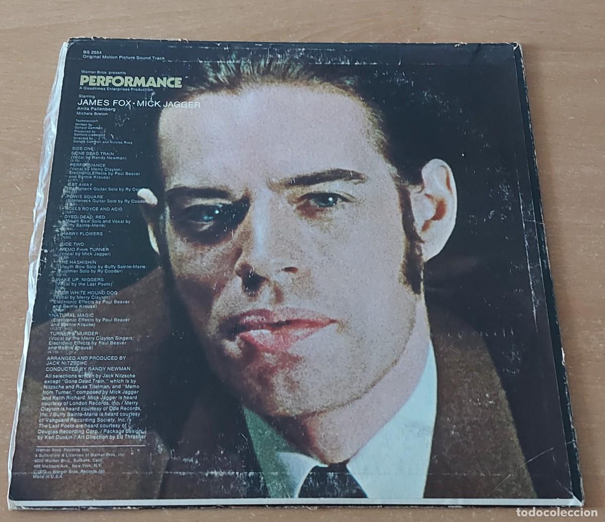 Discos de vinilo: LP PERFORMANCE JAMES FOX MICK JAGGER WARNER USA - Foto 2