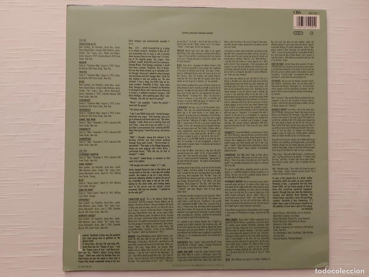 Discos de vinilo: LP Lambert, Hendricks, Ross. Everybodys Boppin - Foto 2