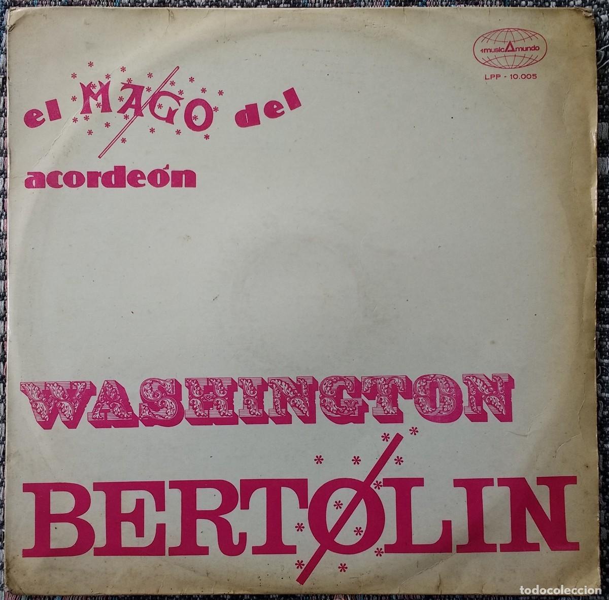 Discos de vinilo: Washington Bertolin Y Su Conjunto El Mago Del Acordeon LP Vinilo Argentina Jazz Swing Psychedelic