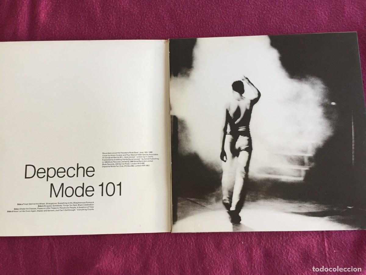 Discos de vinilo: DEPECHE MODE-101-DOBLE LP CON LIBRETO-ORIGINAL ESPA&Ntilde;OL 1989 - Foto 2