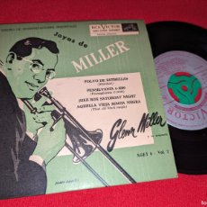 Discos de vinilo: GLENN MILLER ORQ. POLVO DE ESTRELLAS/PENSILVANIA 6-5000 +2 EP 7'' 196? RCA ARGENTINA