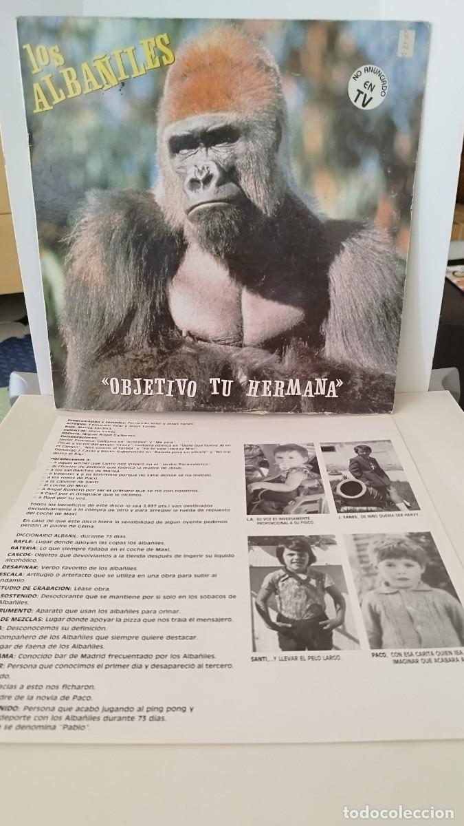 Discos de vinilo: Los Alba&ntilde;iles, objetivo t&uacute; hermana.Lp - Foto 1