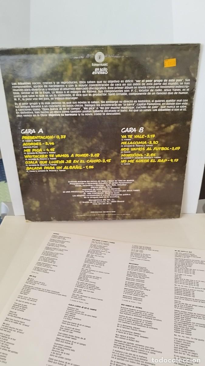 Discos de vinilo: Los Alba&ntilde;iles, objetivo t&uacute; hermana.Lp - Foto 5