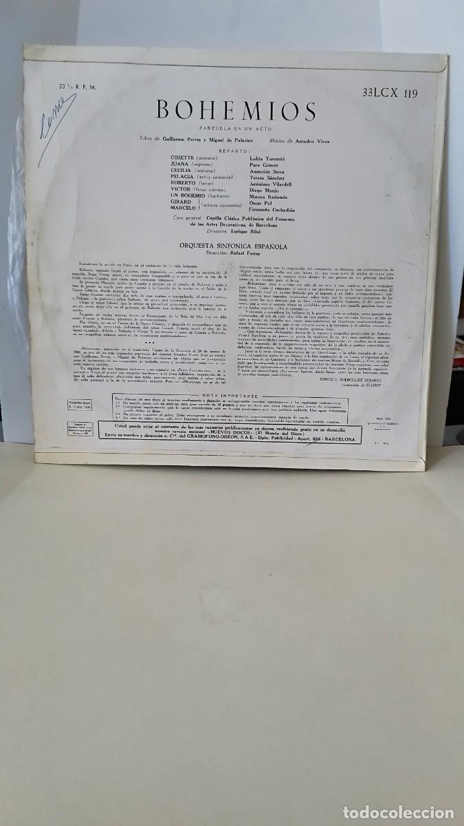 Discos de vinilo: Amadeo Vives &ndash; Bohemios.Lp - Foto 3