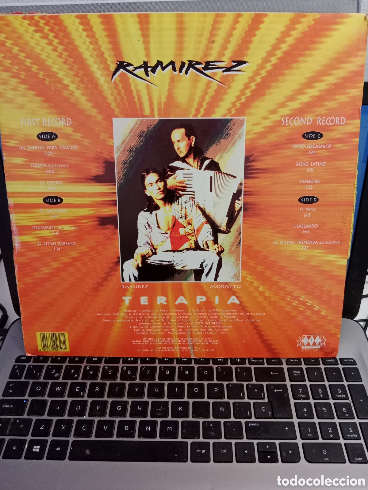 Discos de vinilo: Ram&iacute;rez - Terapia (doble Italia 1993) - Foto 2