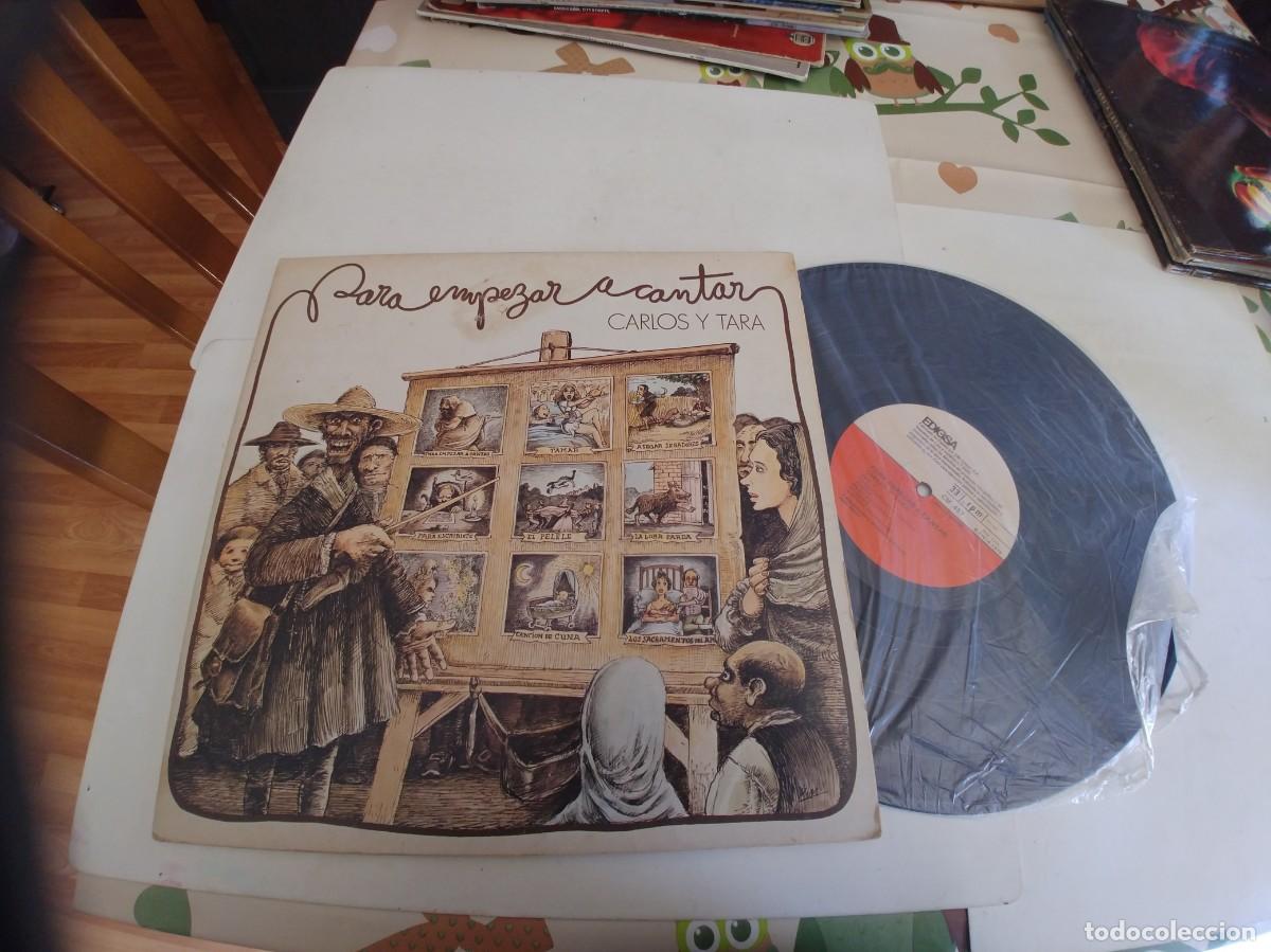 Discos de vinilo: CARLOS Y TARA-LP PARA EMPEZAR A CANTAR-GATEFOLD - Foto 1