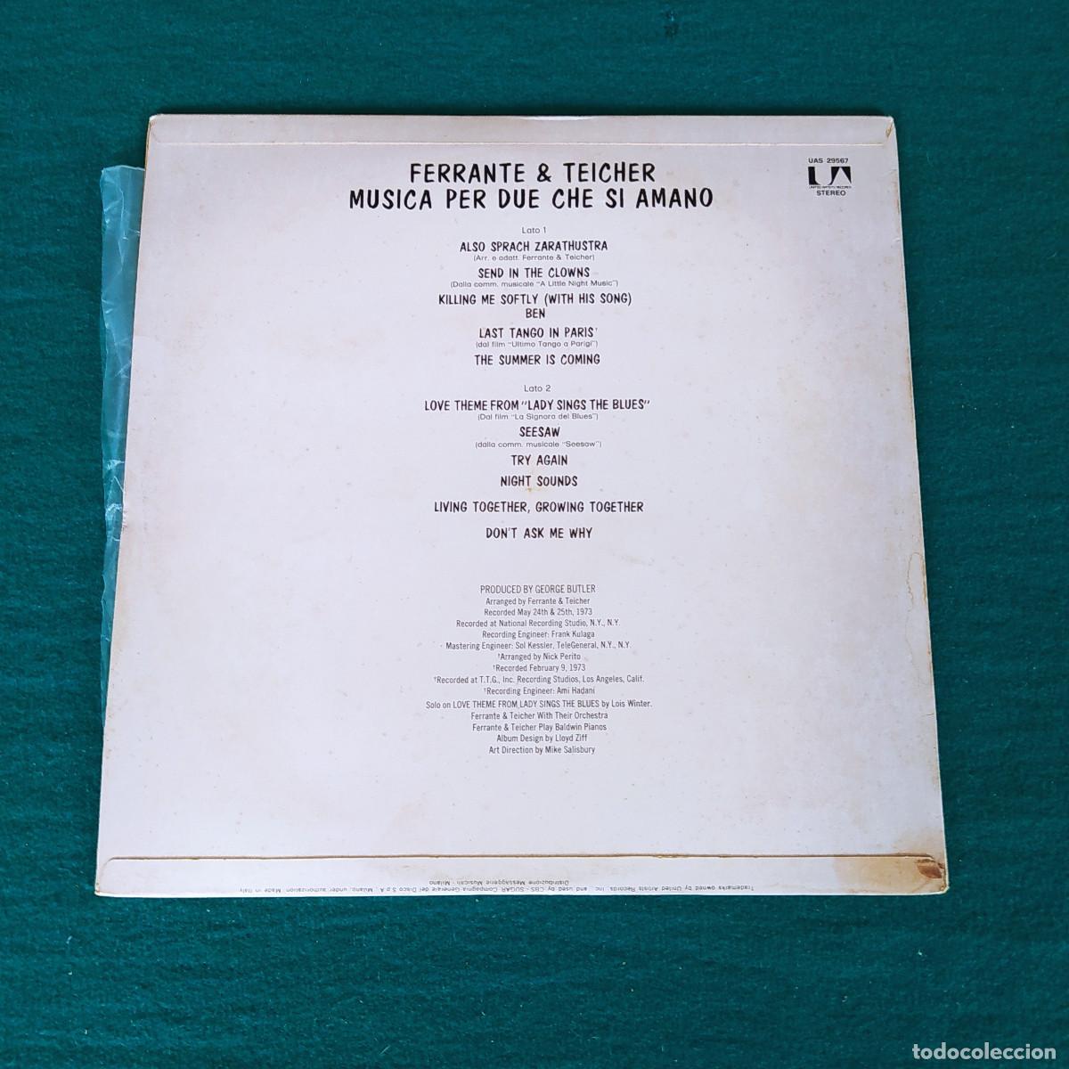 Discos de vinilo: Ferrante & Teicher &ndash; Musica Per Due Che Si Amano - Foto 2
