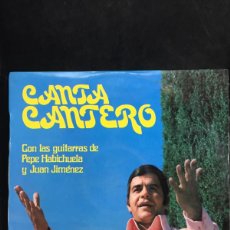 Discos de vinilo: JUAN CANTERO. CANTA CANTERO. GUITARRAS PEPE HABICHUELA, JUAN JIMÉNEZ. FLAMENCO. 1973 DISCO VINILO LP