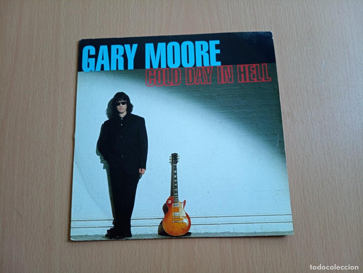 Discos de vinilo: GARY MOORE - COLD DAY IN HELL SINGLE 1992 EDICION INGLESA - Foto 1