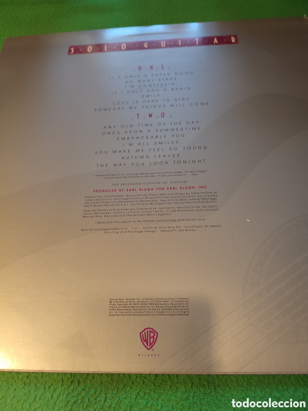 Discos de vinilo: Earl Klugh - Solo guitar - Foto 2