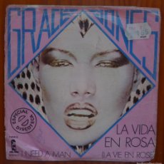 Discos de vinilo: GRACE JONES / LA VIDA EN ROSA / 1977 / SINGLE