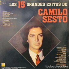 Discos de vinilo: CAMILO SESTO - LOS 15 GRANDES EXITOS DE CAMILO SESTO - LP MEJICANO DE VINILO - CAJA LP 1