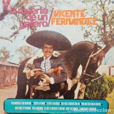 Discos de vinilo: VICENTE FERNANDEZ - MUERTE DE UN GALLERO - LP MEJICANO DE VINILO - CAJA LP 1