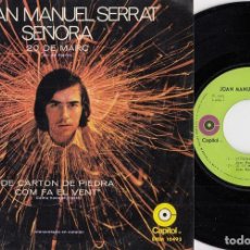 Discos de vinilo: JOAN MANUEL SERRAT - SEÑORA - EP MEJICANO DE VINILO 2 EN CASTELLANO Y 2 EN CATALAN - CAJA 15