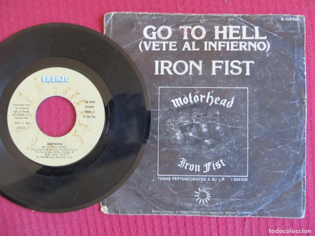Discos de vinilo: MOTORHEAD: VETE AL INFIERNO (SINGLE) ESPA&Ntilde;A 1982 - Foto 2