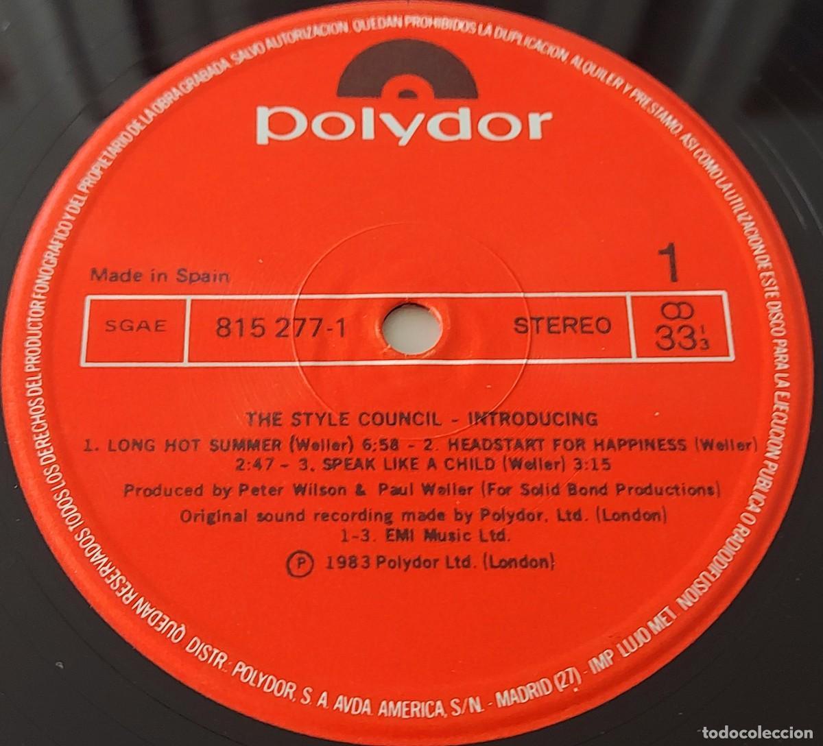 Discos de vinilo: MINI LP INTRODUCING THE STYLE COUNCIL POLYDOR A&Ntilde;O 1983 - Foto 4