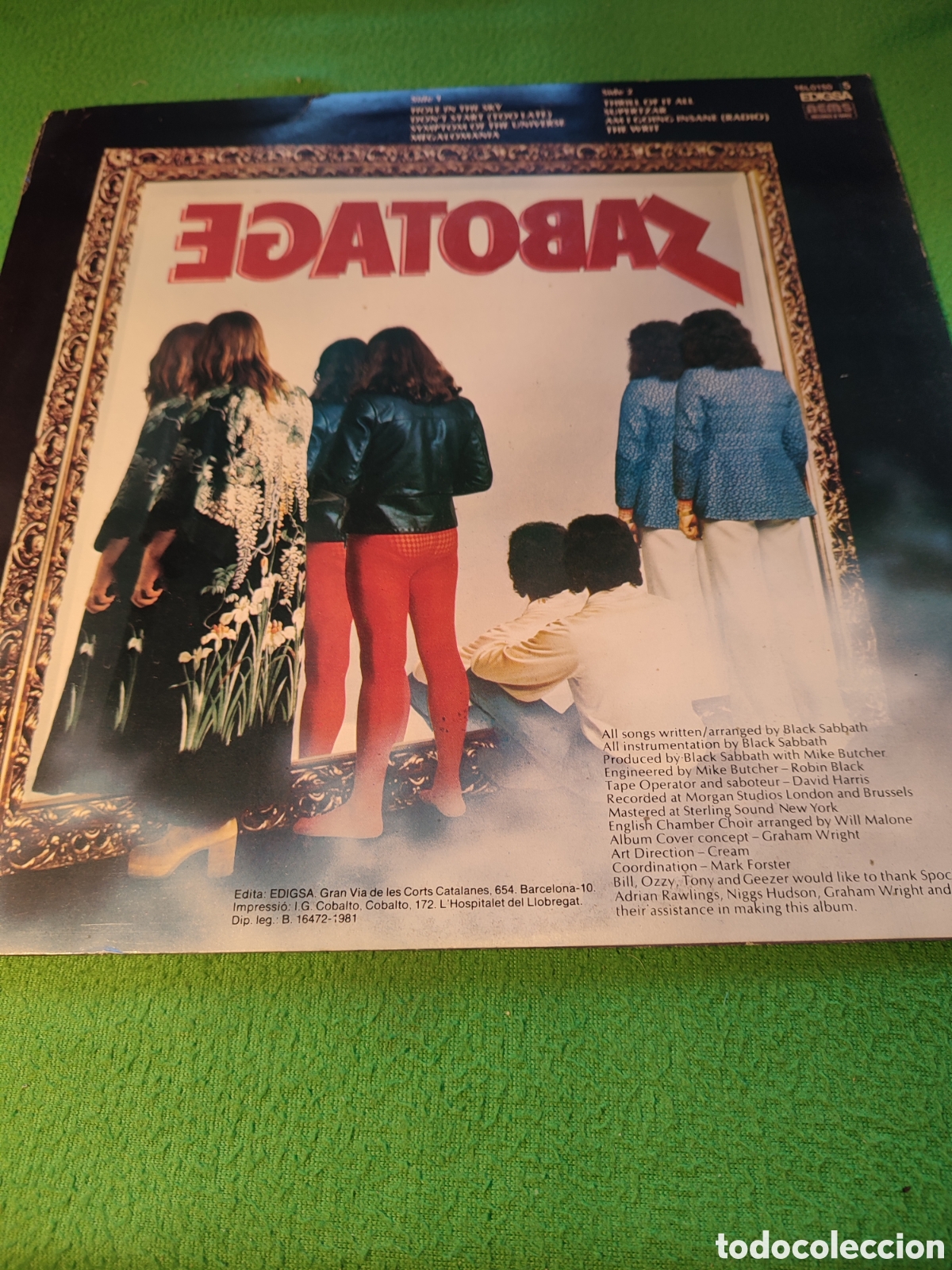 Discos de vinilo: Black Sabbath - Sabotaje - Foto 2