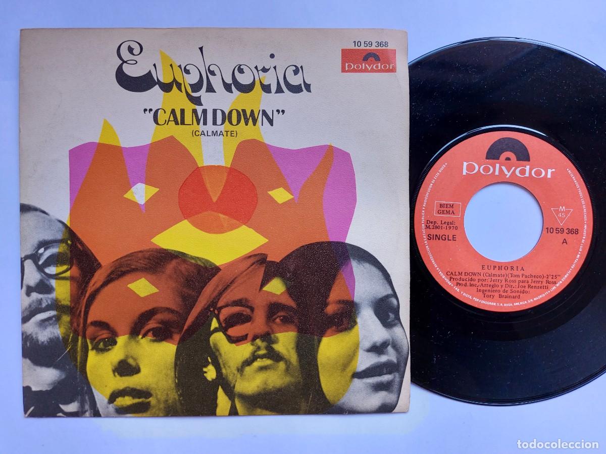 Discos de vinilo: EUPHORIA - 45 Spain - MINT * CALM DOWN - Foto 1