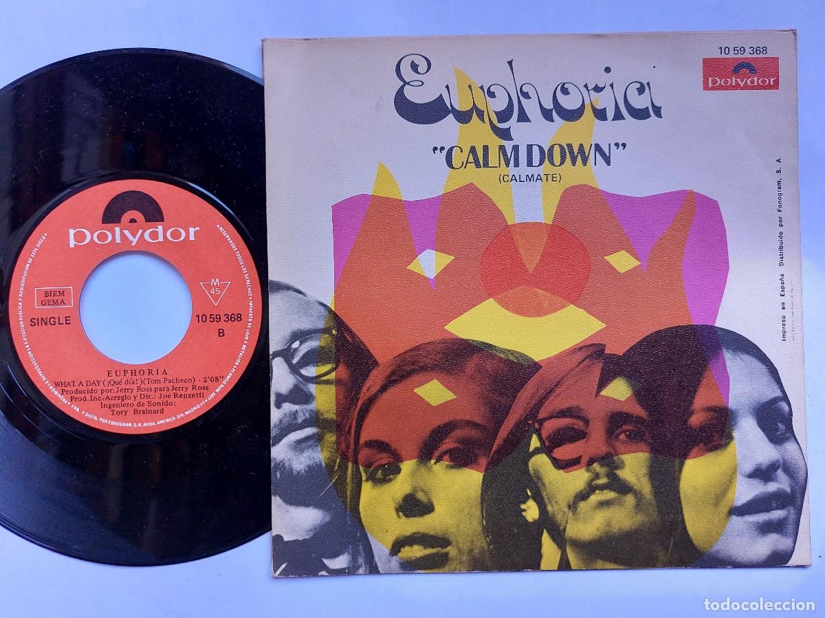 Discos de vinilo: EUPHORIA - 45 Spain - MINT * CALM DOWN - Foto 2
