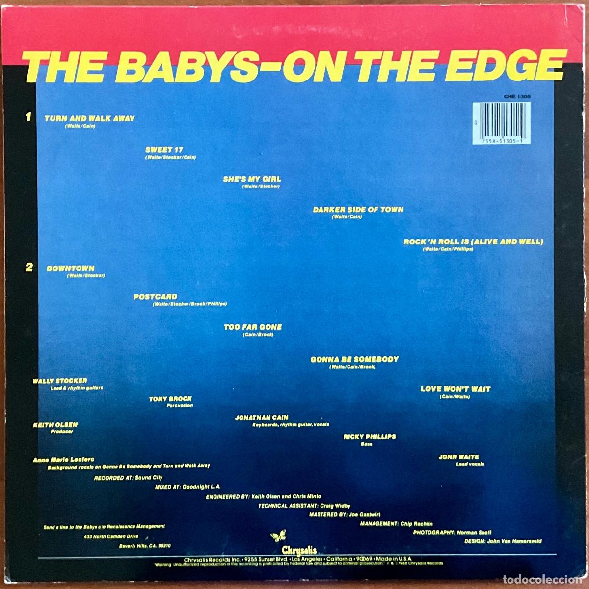 Discos de vinilo: BABYS, THE - ON THE EDGE - Foto 2