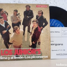 Discos de vinilo: LOS JUNIOR S. A LA LIMA Y AL LIMÓN.. SINGLE VERGARA 1970