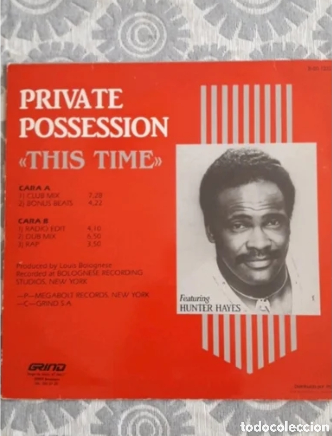 Discos de vinilo: Maxi single Private Possession Featuring Hunter Hayes. This Time - Foto 2